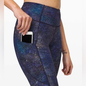 Lululemon Fast and Free High-Rise Crop II Nulux Polar Lights Blue 10